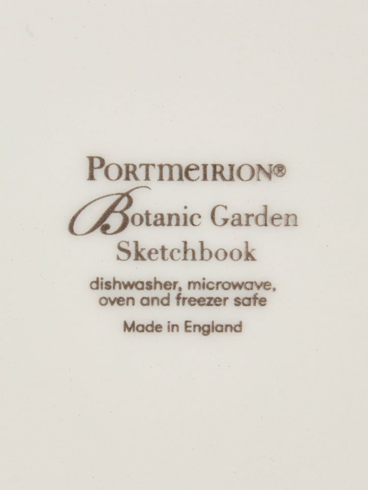 Portmeirion Set of 4 Blue Botanic Garden Sketchbook Dinner Plates - Image 6 of 6