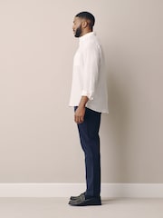 Blue Muscle Fit N. Premium Smart Cotton TENCEL™ Lyocell Blend Chinos With Comfort Waistband - Image 4 of 5