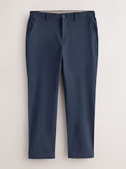 Zils - Muskuļu fit - N. Premium elegantas kokvilnas TENCEL™ liocela maisījuma chino bikses ar ērtu jostasvietu - Attēls 6 no 9