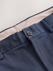 Zils - Muskuļu fit - N. Premium elegantas kokvilnas TENCEL™ liocela maisījuma chino bikses ar ērtu jostasvietu - Attēls 7 no 9