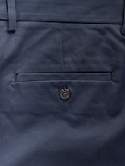 Zils - Muskuļu fit - N. Premium elegantas kokvilnas TENCEL™ liocela maisījuma chino bikses ar ērtu jostasvietu - Attēls 8 no 9
