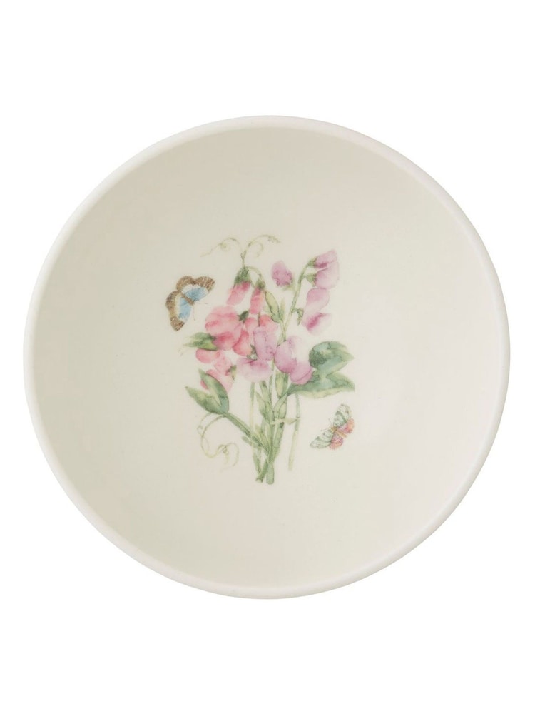 Portmeirion Set of 4 Pink Botanic Garden Sketchbook Pasta Bowls - Image 2 of 6
