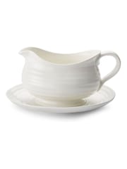 Sophie Conran White Porcelain Gravy Boat & Stand - Image 5 of 7