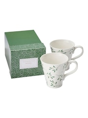 Sophie Conran Set of 2 White Mistletoe Mugs - Image 7 of 8