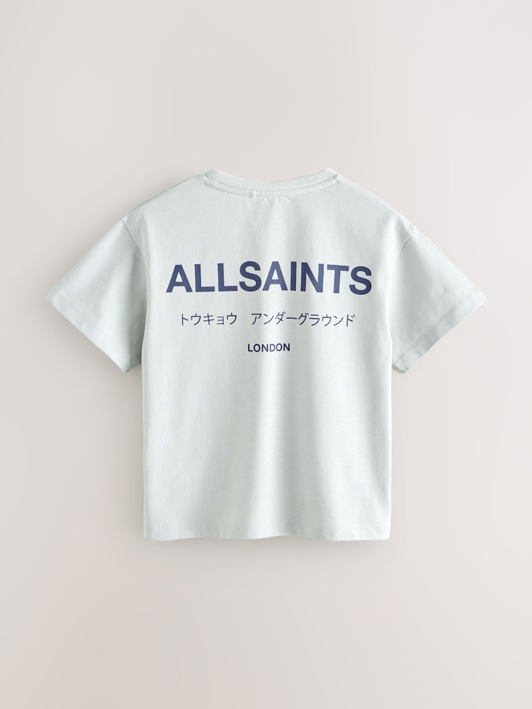 smALLSAINTS Light Grey Oversized Underground Crew Neck Cotton T-Shirt - Image 2 of 4