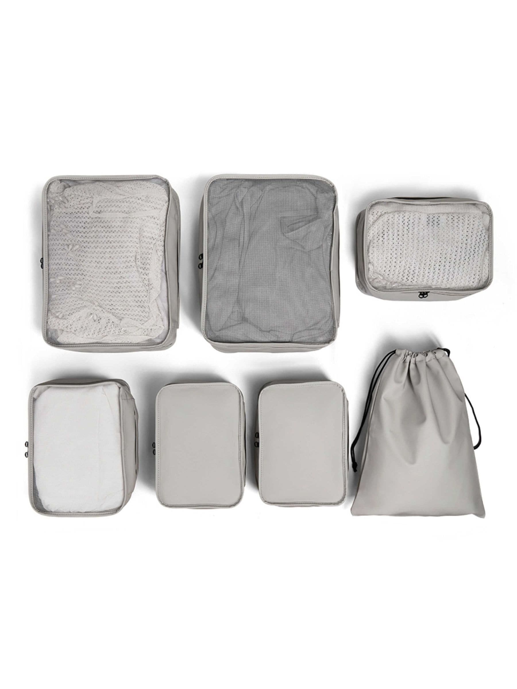 Rock Luggage Women's Grey Packing Cubes Set Of 7 - Image 4