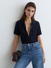 Reiss Navy Audrey Polo Shirts - Image 1 of 6