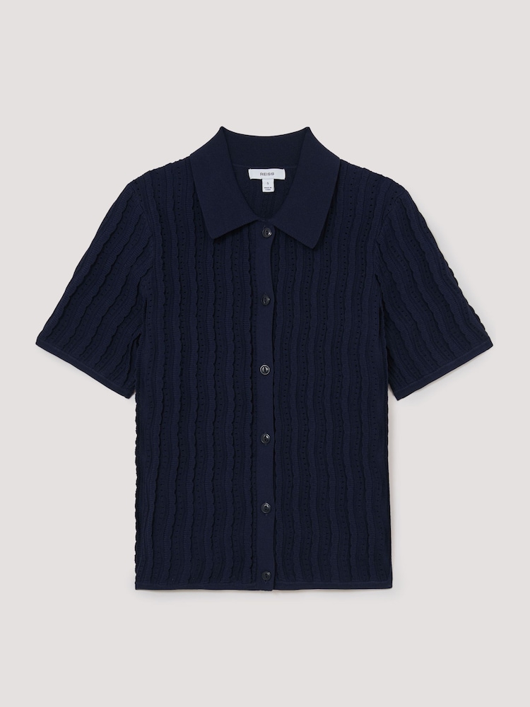 Reiss Navy Audrey Polo Shirts - Image 2 of 6