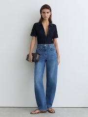 Reiss Navy Audrey Polo Shirts - Image 3 of 6