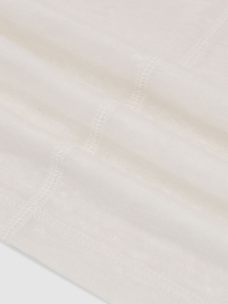 Reiss White Lidie Linen Racer-Back Vest - Image 6 of 6