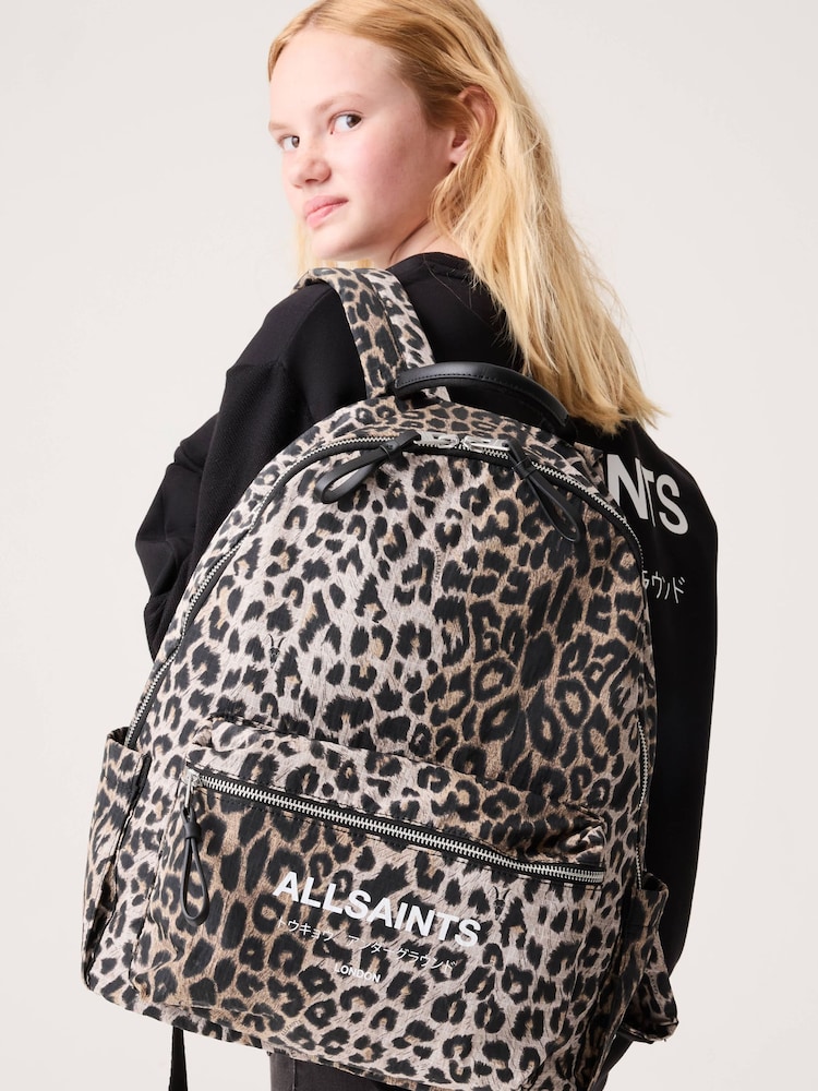 smALLSAINTS Takaisin kouluun Leopard Underground -logolla varustettu reppu - Kuva 1 / 5