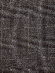 Brown Check Muscle Fit Elasticated Waist Motionflex Stretch Smart Trousers - Image 10 of 11
