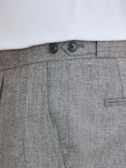 Neutral Textured Smart Trousers with Side Adjuster - Image 5 of 10