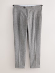 Neutral Textured Smart Trousers with Side Adjuster - Image 6 of 10