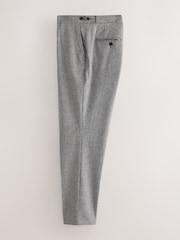 Neutral Textured Smart Trousers with Side Adjuster - Image 7 of 10