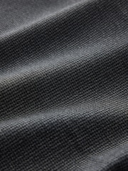 Blue Check Slim Fit Elasticated Waist Motionflex Stretch Smart Trousers - Image 11 of 12