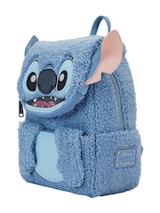 Loungefly Blue Disney Stitch Plush Poc Mini Backpack - Image 2 of 5
