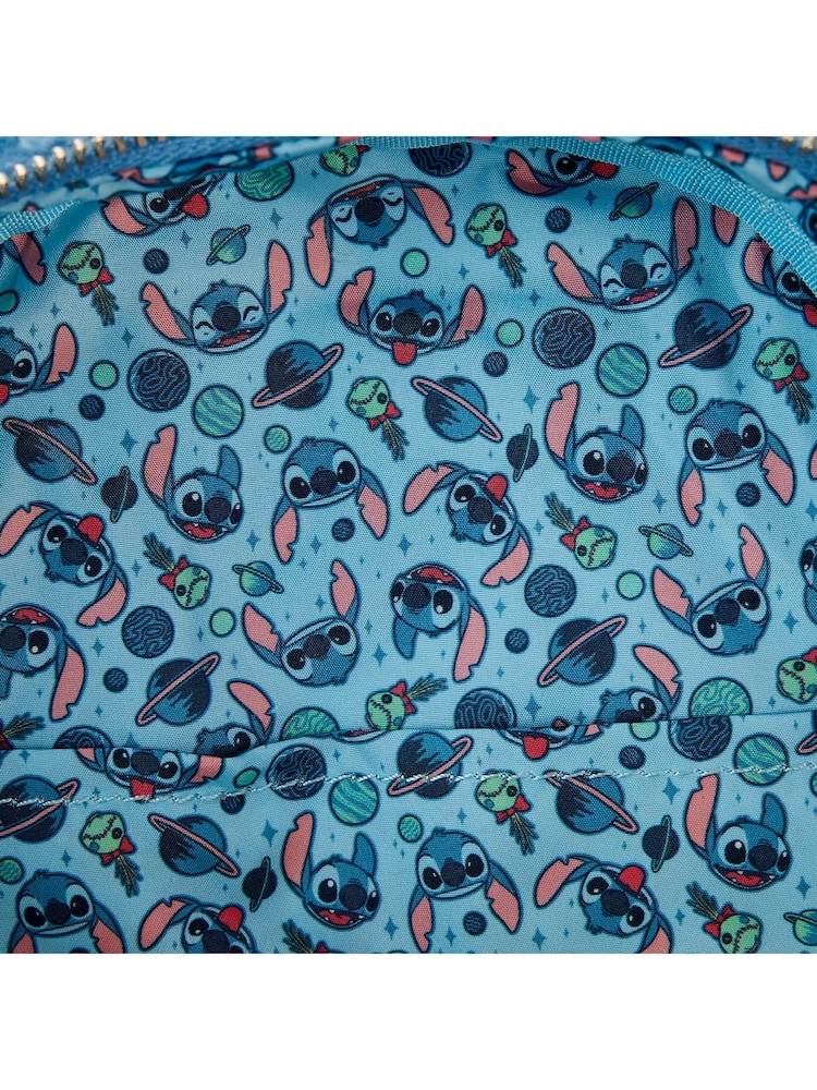 Loungefly Blue Disney Stitch Plush Poc Mini Backpack - Image 5 of 5 Loungefly Blue Disney Stitch Plush Poc Mini Backpack - Image 5 of 5