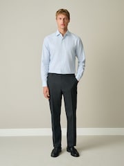 Gris antracita - Textured Smart Trousers with Side Elasticated Waistband - Imagen 4 de 4