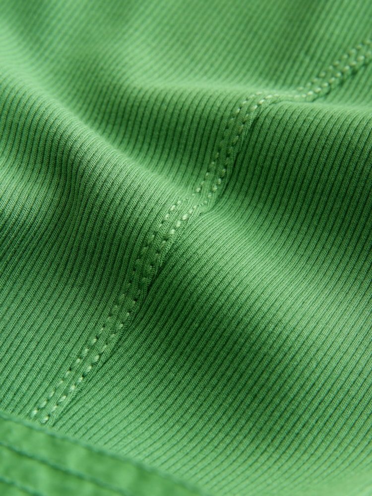 Green 2 in 1 Woven Mix Belted Midi Dress - Image 4 of 4