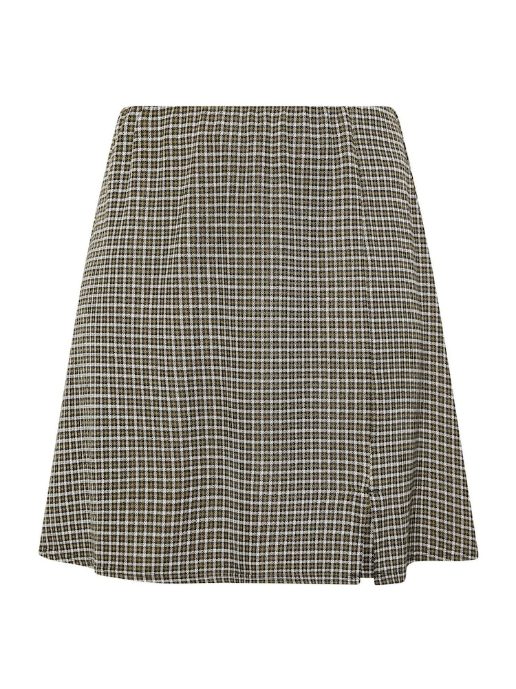 Yours Curve Green Check Mini Skirt - Image 5 of 5