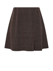 Yours Curve Brown Check Mini Skirt - Image 5 of 5