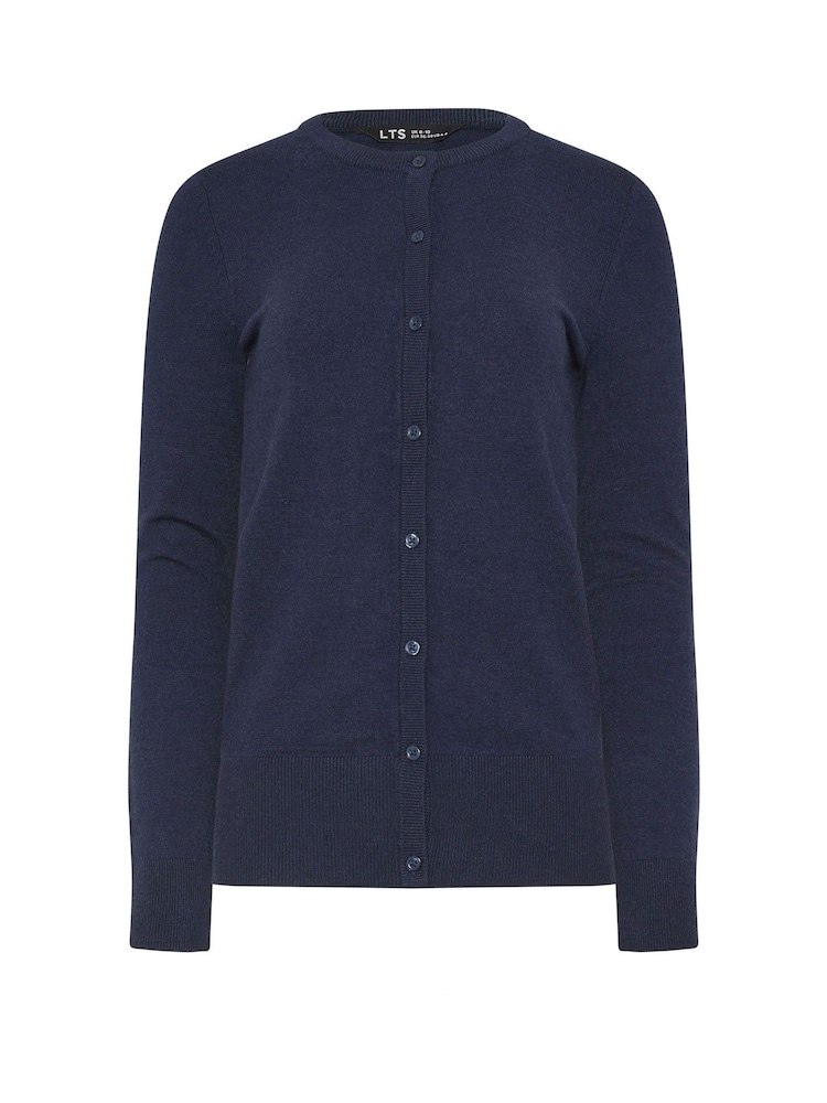 Long Tall Sally Blue Crew Neck Cardigan - Image 5 of 5 Long Tall Sally Blue Crew Neck Cardigan - Image 5 of 5