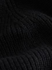smALLSAINTS Black Underground Knitted Logo Beanie - Image 2 of 3