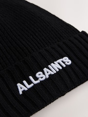smALLSAINTS Black Underground Knitted Logo Beanie - Image 3 of 3