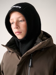 smALLSAINTS Black Underground Logo Balaclava Hat - Image 3 of 6