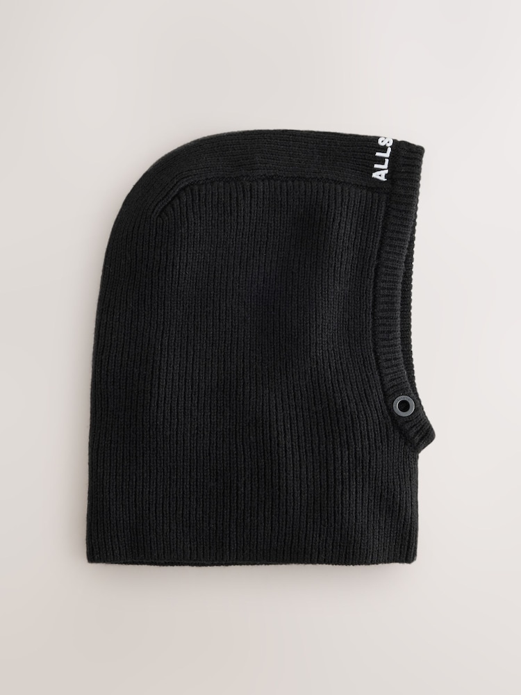 smALLSAINTS Black Underground Logo Balaclava Hat - Image 6 of 6