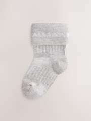 smALLSAINTS Blue Baby Logo Roll Top Socks 5 Pack - Image 4 of 6