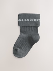 smALLSAINTS Blue Baby Logo Roll Top Socks 5 Pack - Image 5 of 6