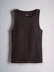 The Set 2 Pack Hidden Support Vests Chocolate Brown/White - Image 6 of 8