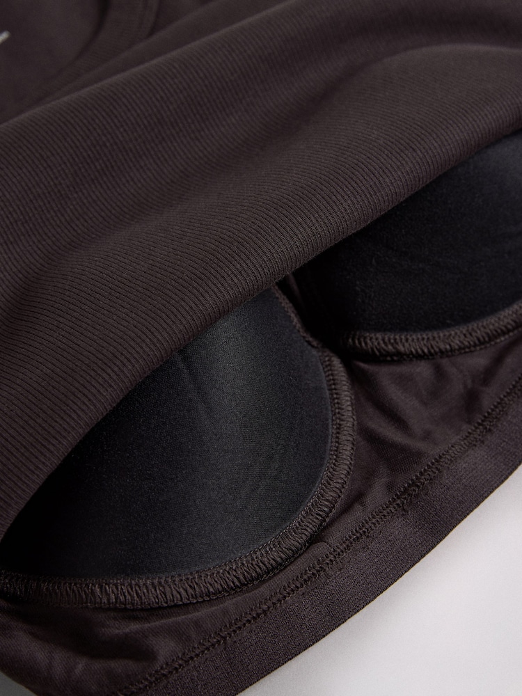 The Set 2 Pack Hidden Support Vests Chocolate Brown/White - Image 8 of 8