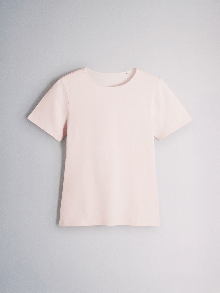 The Set 5 Pack Short Sleeve Fitted Crew Neck T-Shirts White - Image 2 of 8