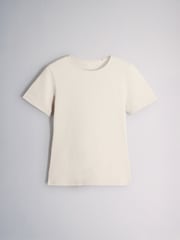 The Set 5 Pack Short Sleeve Fitted Crew Neck T-Shirts White - Image 4 of 8