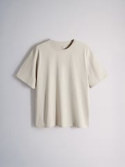 The Set 5 Pack Relaxed T-Shirts Pale Khaki/Neutral/Light Pink/Grey/White - Image 3 of 8