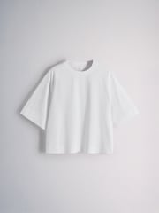 The Set 5 Pack Heavyweight Relaxed Short Sleeve T-Shirts Dark Brown/Stripe/Rust/Green/White - Image 5 of 6