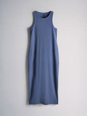 The Set 3 Pack Ribbed Maxi Dresses Navy Blue/Cobalt/Red - Image 9 of 11