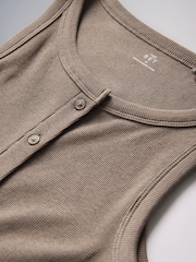 The Set 3 Pack Button Through Ribbed Maxi Jersey Dresses Brown/Khaki/Taupe - Image 5 of 6