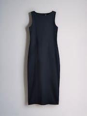 The Set 3 Pack Boat Neck Midi Dresses Dark Navy/Plum/Taupe - Image 4 of 6