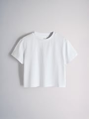 The Set 5 Pack Heavyweight Cropped T-Shirts Navy Blue/Red/Cobalt/Baby Blue/White - Image 6 of 8