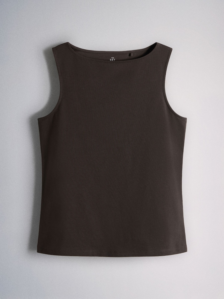 The Set 5 Pack Boat Neck Vest Black/Brown/Green/Red/White - Image 6 of 6