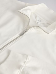 The Set 2 Pack Quarter Zip Sweatshirt and Shorts Co-ord Set White - Image 5 of 5