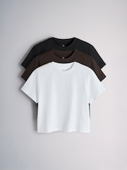 The Set The Set 3 Pack Heavyweight Cropped T-Shirts - 圖片 1/6