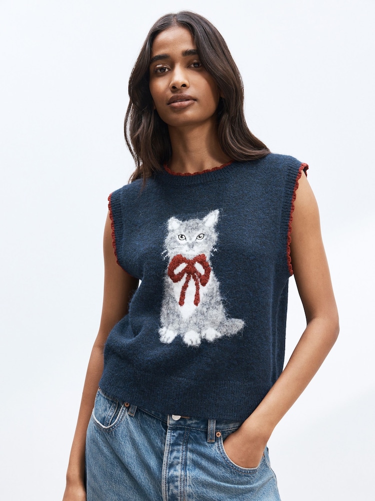 Navy Blue Cat - Tanktop - Bild 1 von 5