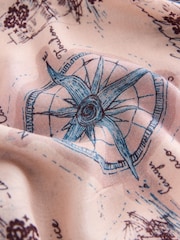 Map Print Square Scarf - Image 5 of 6