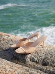 棕色 - Linzi Erin Mule Heeled Sandals - 圖片 2/6