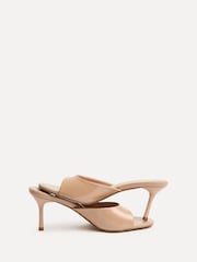 棕色 - Linzi Erin Mule Heeled Sandals - 圖片 4/6